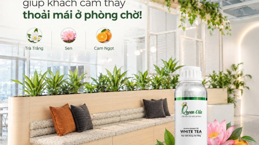 3 mùi tinh dầu giúp khách cảm thấy thoải mái ở phòng chờ!