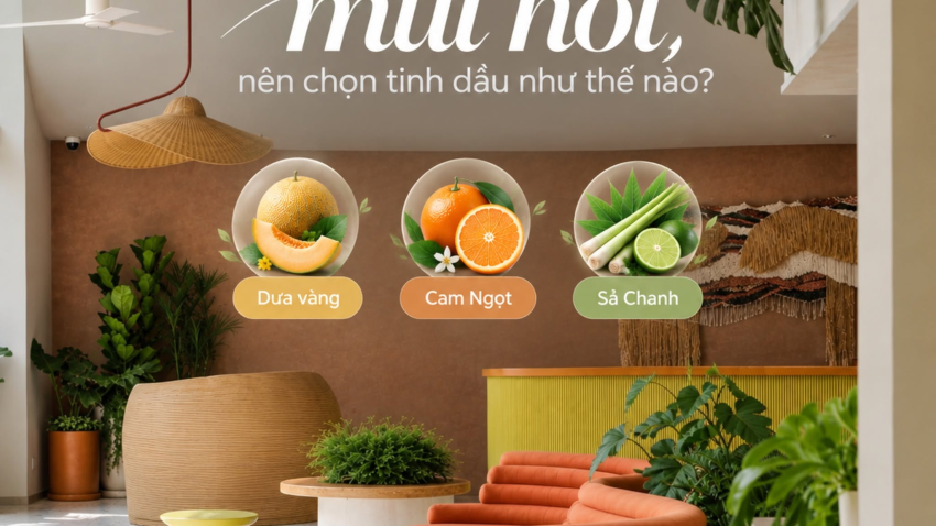 ⚡️ Không gian có mùi hôi, nên chọn tinh dầu như thế nào?