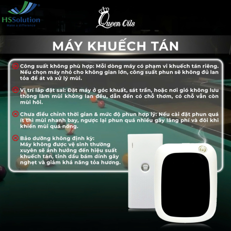 💥 Không gian kinh doanh vẫn “hôi” dù đã lắp máy khuếch tán?